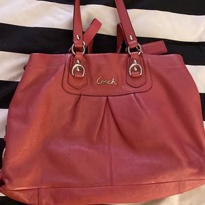 Coach mauve leather
